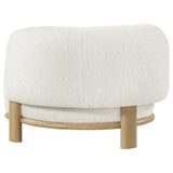  Coaster Furniture Lawler 903169 Upholstered Barrel Back Accent Chair - Ivory IMAGE 5