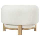  Coaster Furniture Lawler 903169 Upholstered Barrel Back Accent Chair - Ivory IMAGE 6