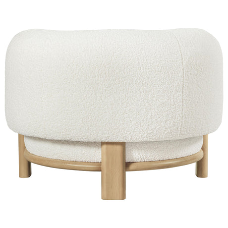  Coaster Furniture Lawler 903169 Upholstered Barrel Back Accent Chair - Ivory IMAGE 6
