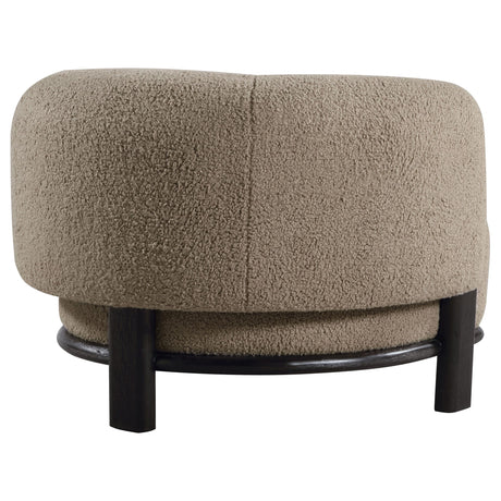  Coaster Furniture Lawler 903170 Upholstered Barrel Back Accent Chair - Mushroom IMAGE 7