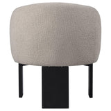  Coaster Furniture Valdez 903165 Boucle Upholstered Barrel Back Accent Chair - Beige IMAGE 6