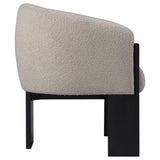  Coaster Furniture Valdez 903165 Boucle Upholstered Barrel Back Accent Chair - Beige IMAGE 8