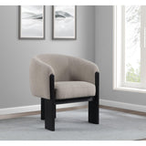  Coaster Furniture Valdez 903165 Boucle Upholstered Barrel Back Accent Chair - Beige IMAGE 9