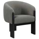 Coaster Furniture Valdez 903166 Boucle Upholstered Barrel Back Accent Chair - Brown IMAGE 1