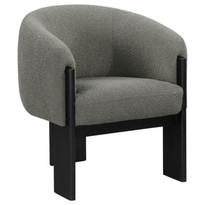  Coaster Furniture Valdez 903166 Boucle Upholstered Barrel Back Accent Chair - Brown IMAGE 1