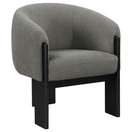  Coaster Furniture Valdez 903166 Boucle Upholstered Barrel Back Accent Chair - Brown IMAGE 1