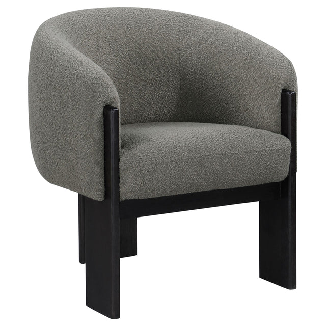  Coaster Furniture Valdez 903166 Boucle Upholstered Barrel Back Accent Chair - Brown IMAGE 1