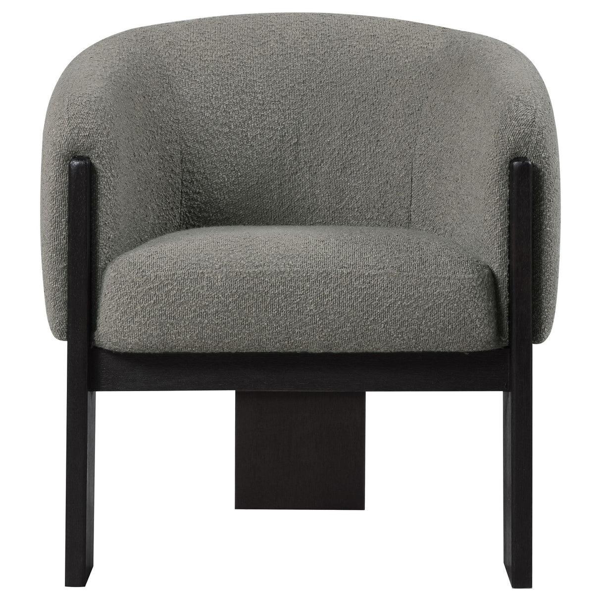  Coaster Furniture Valdez 903166 Boucle Upholstered Barrel Back Accent Chair - Brown IMAGE 2