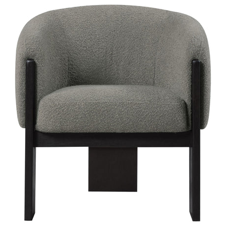  Coaster Furniture Valdez 903166 Boucle Upholstered Barrel Back Accent Chair - Brown IMAGE 2