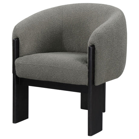  Coaster Furniture Valdez 903166 Boucle Upholstered Barrel Back Accent Chair - Brown IMAGE 3