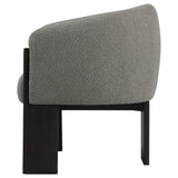  Coaster Furniture Valdez 903166 Boucle Upholstered Barrel Back Accent Chair - Brown IMAGE 4