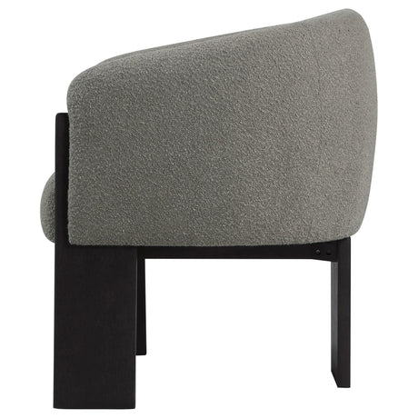  Coaster Furniture Valdez 903166 Boucle Upholstered Barrel Back Accent Chair - Brown IMAGE 4