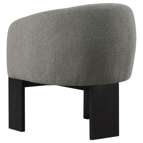  Coaster Furniture Valdez 903166 Boucle Upholstered Barrel Back Accent Chair - Brown IMAGE 5