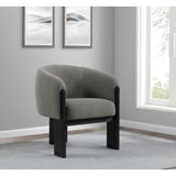  Coaster Furniture Valdez 903166 Boucle Upholstered Barrel Back Accent Chair - Brown IMAGE 9