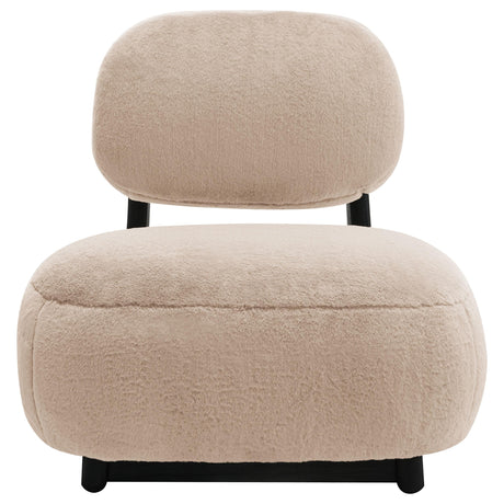  Coaster Furniture Duffie 903097 Upholstered Armless Accent Chair - Camel IMAGE 2