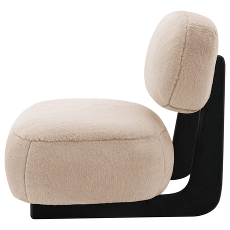  Coaster Furniture Duffie 903097 Upholstered Armless Accent Chair - Camel IMAGE 4