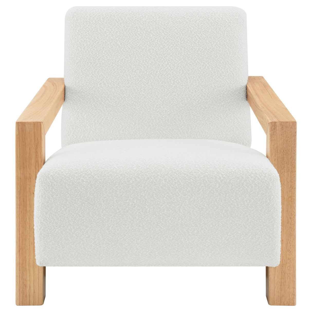  Coaster Furniture Fitzroy 903094 Boucle Upholstered Accent Arm Chair - Ivory IMAGE 2