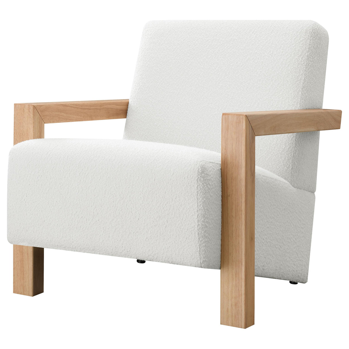  Coaster Furniture Fitzroy 903094 Boucle Upholstered Accent Arm Chair - Ivory IMAGE 3