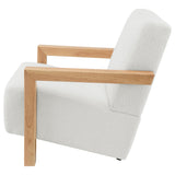  Coaster Furniture Fitzroy 903094 Boucle Upholstered Accent Arm Chair - Ivory IMAGE 4