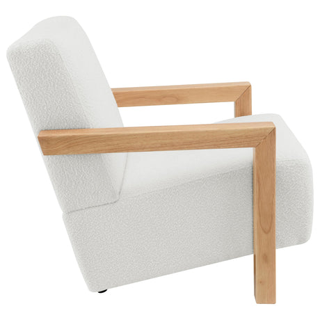  Coaster Furniture Fitzroy 903094 Boucle Upholstered Accent Arm Chair - Ivory IMAGE 7