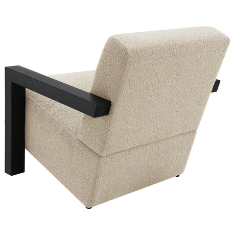  Coaster Furniture Fitzroy 903095 Boucle Upholstered Accent Arm Chair - Latte IMAGE 5