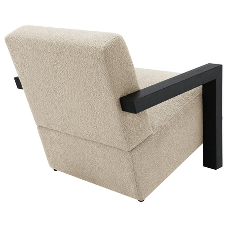  Coaster Furniture Fitzroy 903095 Boucle Upholstered Accent Arm Chair - Latte IMAGE 6