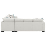  Coaster Furniture Ashford 500818 Chenille Upholstered Sleeper Sectional Sofa - Greige IMAGE 8
