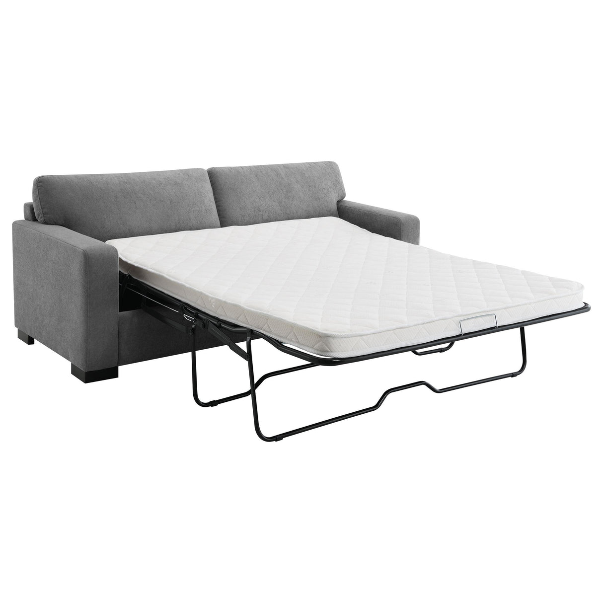  Coaster Furniture Simpson 360050 Upholstered Sofa Sleeper with Queen Mattress - Grey IMAGE 2