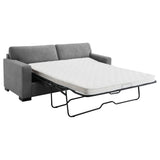  Coaster Furniture Simpson 360050 Upholstered Sofa Sleeper with Queen Mattress - Grey IMAGE 2