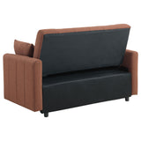  Coaster Furniture Portland 350145 Boucle Upholstered Sleeper Sofa Bed - Copper IMAGE 7
