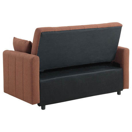  Coaster Furniture Portland 350145 Boucle Upholstered Sleeper Sofa Bed - Copper IMAGE 7