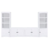  Coaster Furniture Laughlin 724113 4-door Engineered Wood 78-inch TV Stand - White IMAGE 10