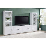  Coaster Furniture Laughlin 724113 4-door Engineered Wood 78-inch TV Stand - White IMAGE 12