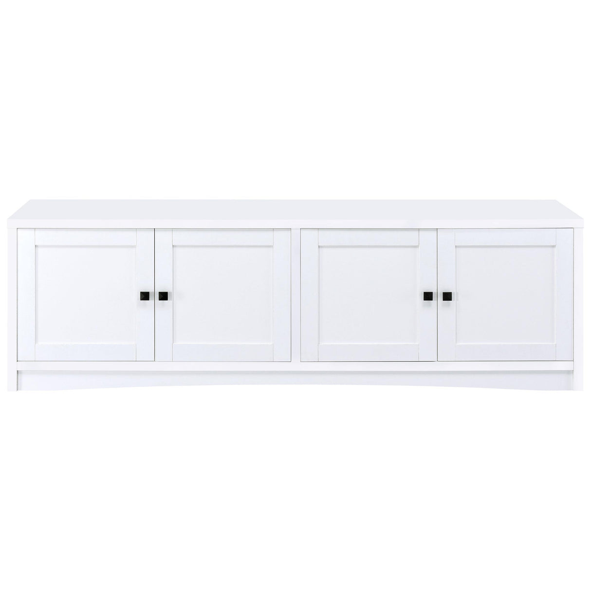  Coaster Furniture Laughlin 724113 4-door Engineered Wood 78-inch TV Stand - White IMAGE 3