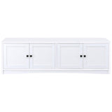  Coaster Furniture Laughlin 724113 4-door Engineered Wood 78-inch TV Stand - White IMAGE 3