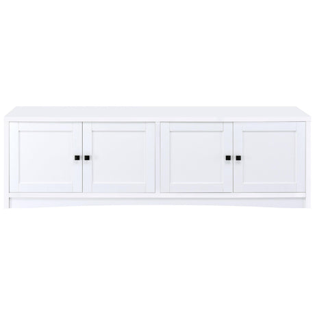  Coaster Furniture Laughlin 724113 4-door Engineered Wood 78-inch TV Stand - White IMAGE 3