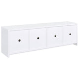  Coaster Furniture Laughlin 724113 4-door Engineered Wood 78-inch TV Stand - White IMAGE 6
