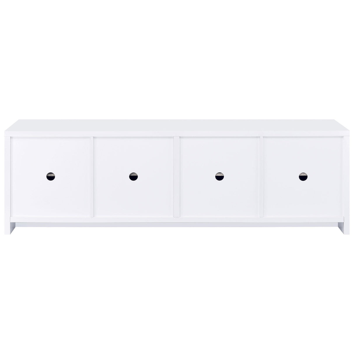  Coaster Furniture Laughlin 724113 4-door Engineered Wood 78-inch TV Stand - White IMAGE 7