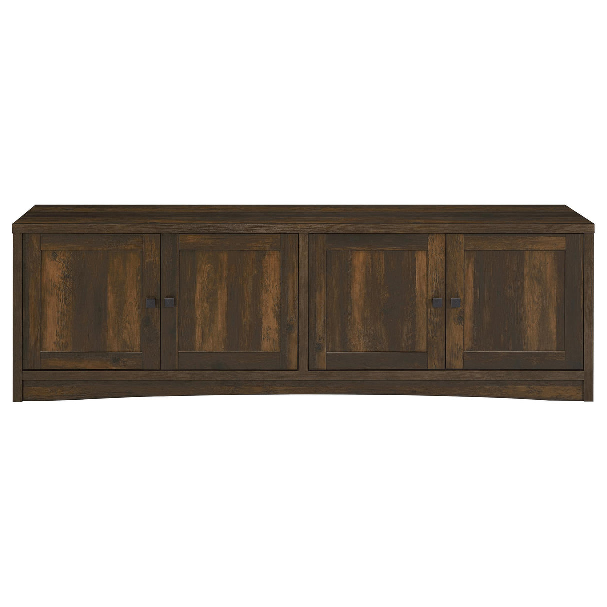  Coaster Furniture Laughlin 724123 4-door Engineered Wood 78-inch TV Stand - Dark Pine IMAGE 3
