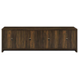  Coaster Furniture Laughlin 724123 4-door Engineered Wood 78-inch TV Stand - Dark Pine IMAGE 7