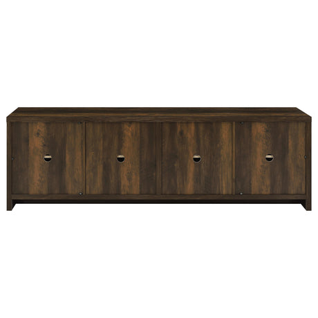  Coaster Furniture Laughlin 724123 4-door Engineered Wood 78-inch TV Stand - Dark Pine IMAGE 7