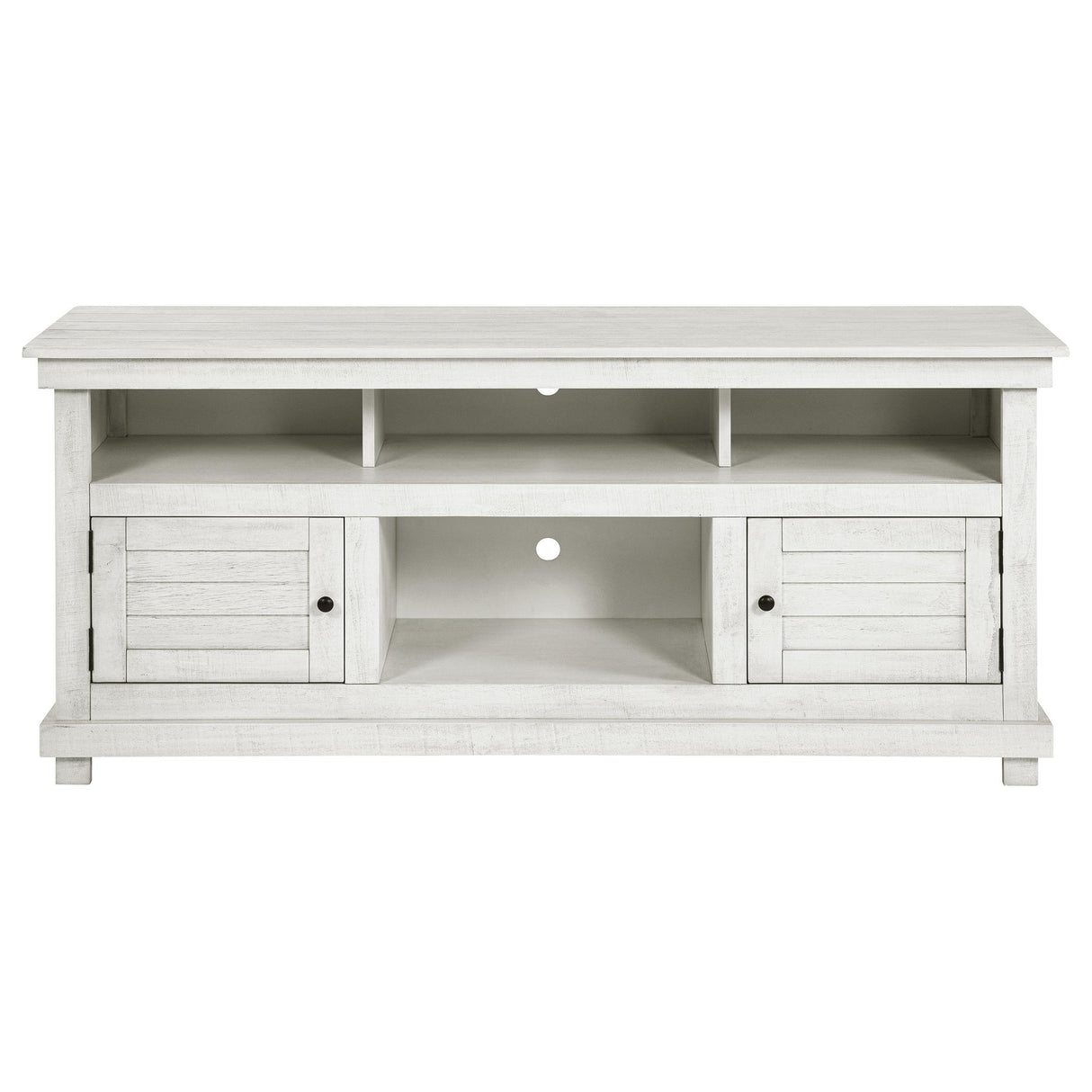 Coaster Furniture Payne 710052 60-inch TV Stand Media Console - Distressed White IMAGE 2