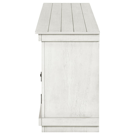  Coaster Furniture Payne 710052 60-inch TV Stand Media Console - Distressed White IMAGE 5