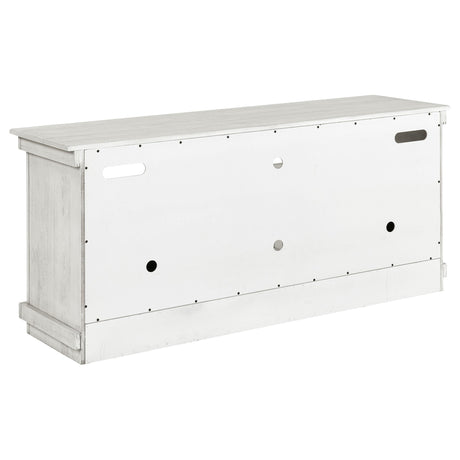  Coaster Furniture Payne 710052 60-inch TV Stand Media Console - Distressed White IMAGE 6