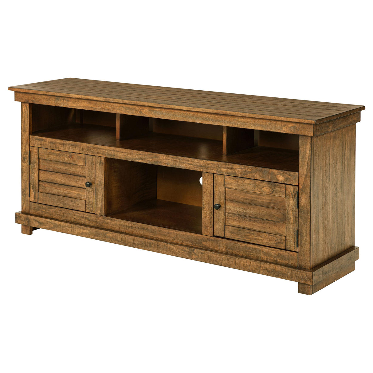  Coaster Furniture Payne 710042 60-inch TV Stand Media Console - Distressed Brown IMAGE 4