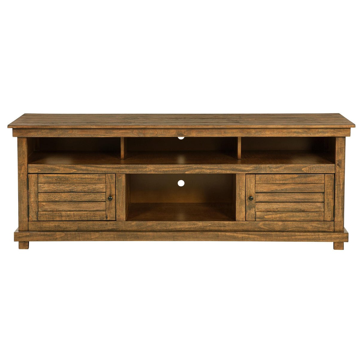  Coaster Furniture Payne 710043 70-inch TV Stand Media Console - Distressed Brown IMAGE 2