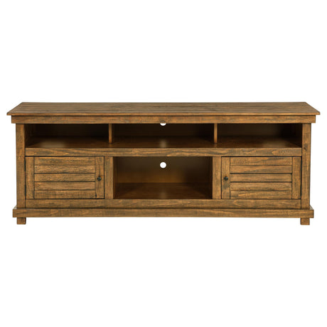  Coaster Furniture Payne 710043 70-inch TV Stand Media Console - Distressed Brown IMAGE 2