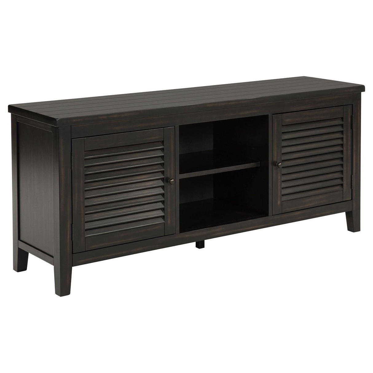  Coaster Furniture Concord 701782 2-door 60-inch TV Stand Console - Distressed Java IMAGE 1