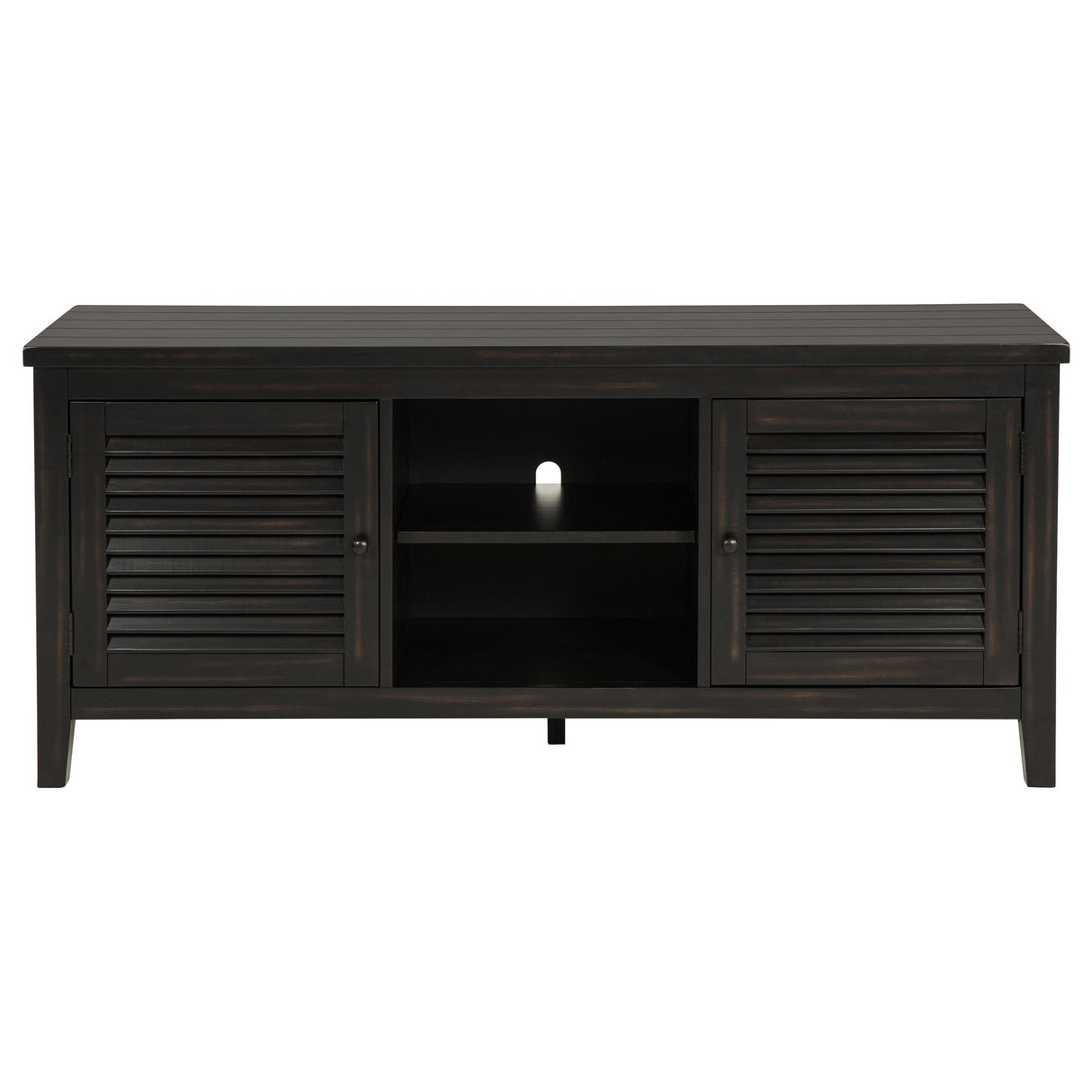  Coaster Furniture Concord 701782 2-door 60-inch TV Stand Console - Distressed Java IMAGE 2