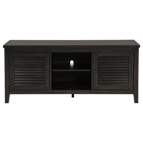  Coaster Furniture Concord 701782 2-door 60-inch TV Stand Console - Distressed Java IMAGE 2